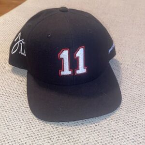 Jimmy Hayes The 11 Fund Snap Back Men’s Hat Black with Red Letters